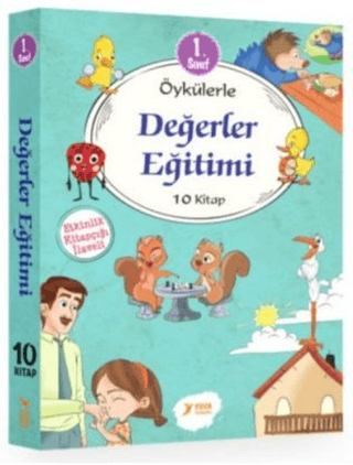 1. Sınıf Öykülerle Değerler Eğitimi Seti (10 Kitap Takım) - Kolektif - Yuva Yayınları