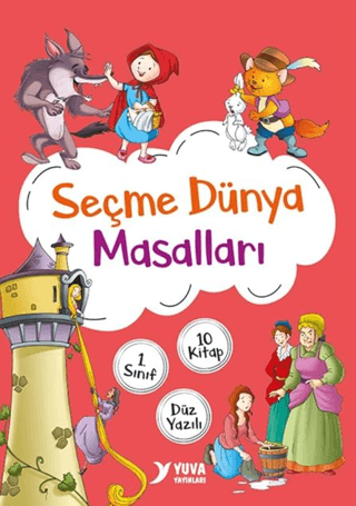 1. Sınıf Seçme Dünya Masalları Düz Yazılı - 10 Kitap - Kolektif - Yuva Yayınları