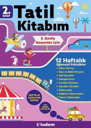2. Sınıf Tatil Kitabım 3. Sınıfa Geçenler İçin - Kolektif - Tudem Yayınları