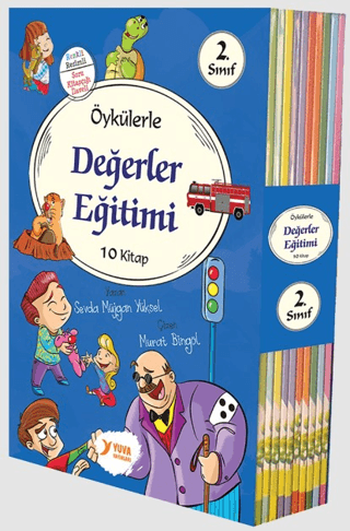 2. Sınıflar İçin Öykülerle Değerler Eğitimi Seti (10 Kitap Takım) - Kolektif - Yuva Yayınları