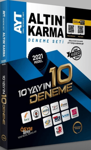 2021 AYT 10 Farklı Yayın 10 Farklı Deneme - Kolektif - Altın Karma Yayınları