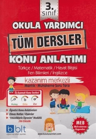 3. Sınıf Okula Yardımcı Tüm Dersler Konu Anlatımı - Kolektif - Bulut Eğitim ve Kültür Yayınları