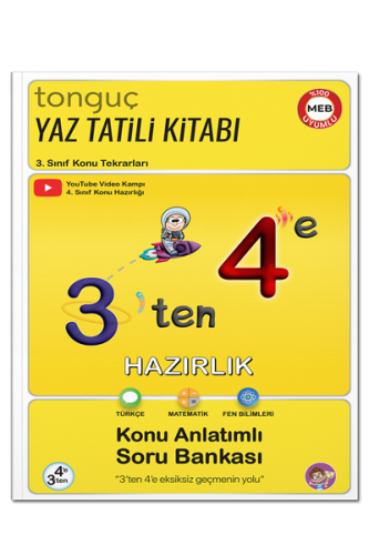 3'ten 4'e Hazırlık Kitabı - Tonguç Yayınları