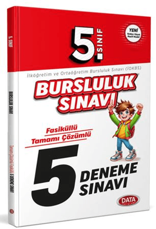 5. Sınıf Bursluluk Sınavı Fasiküllü Tamamı Çözümlü 5 Deneme - Kollektif - Data Yayınları
