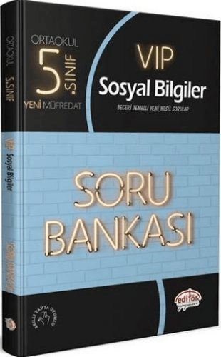 5. Sınıf VIP Sosyal Bilgiler Soru Bankası - Kolektif - Editör Yayınevi