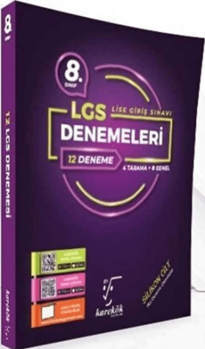 8. Sınıf LGS 12'li Deneme Seti - Kolektif - Karekök Yayıncılık