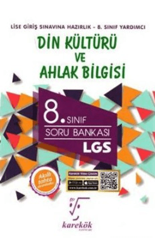 8. Sınıf LGS Din Kültürü ve Ahlak Bilgisi Soru Bankası - Kolektif - Karekök Yayıncılık