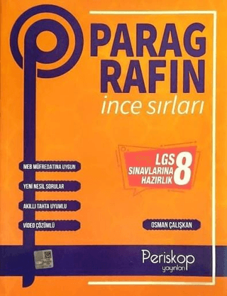 8. Sınıf LGS Paragrafın İnce Sırları Soru Bankası - Osman Çalışkan - Tandem Yayınları