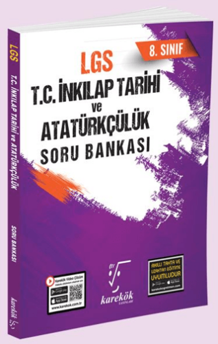 8. Sınıf LGS T.C. İnkılap Tarihi ve Atatürkçülük Soru Bankası - Kolektif - Karekök Yayıncılık
