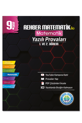 9. Sınıf Matematik Yazılı Provaları - Rehber Matematik Yayınları