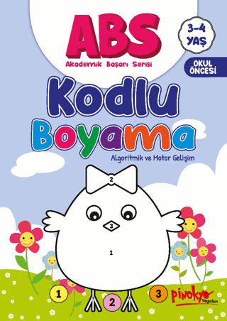 ABS 3-4 Yaş Kodlu Boyama - Buçe Dayı - Pinokyo Yayınları