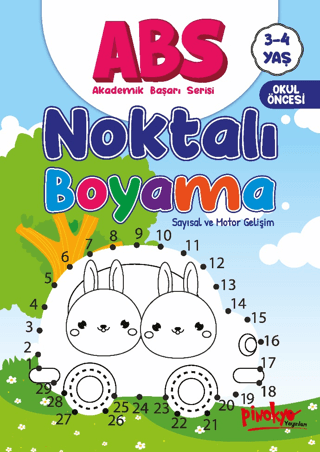 ABS 3-4 Yaş Noktalı Boyama - Buçe Dayı - Pinokyo Yayınları