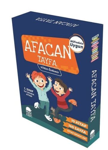Afacan Tayfa 1. Sınıf İlk Okuma Seti (10 Kitap) - Vildan Özdemir - Mavi Kirpi Yayınları