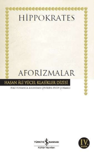 Aforizmalar - Hippokrates - İş Bankası Kültür Yayınları