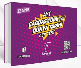 AYT Cep Test 12. Sınıf Çağdaş Türk ve Dünya Tarihi - Kolektif - Karekök Yayıncılık