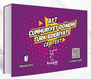 AYT Cep Test Cumhuriyet Dönemi Türk Edebiyatı - Kolektif - Karekök Yayıncılık