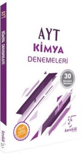 AYT Kimya Denemeleri - 30 Çözümlü Deneme - Ahmet Nacar - Karekök Yayıncılık