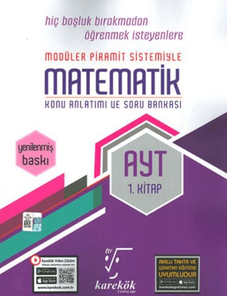 AYT Matematik 1.Kitap Konu Anlatımlı ve Soru Bankası - Kolektif - Karekök Yayıncılık