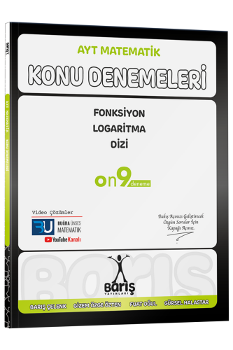 Barış Yayınları AYT Matematik Fonksiyon Logaritma Dizi Konu Denemeleri - Barış Yayınları