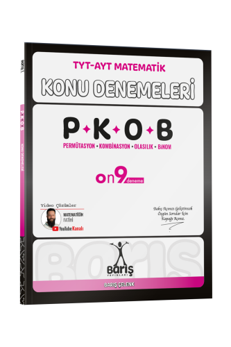 Barış Yayınları TYT-AYT Matematik Permütasyon Kombinasyon Olasılık Binom Konu Denemeleri - Barış Yayınları