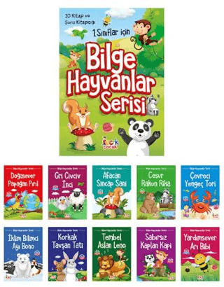 Bilge Hayvanlar Serisi (10 Kitap+Soru Kitapçığı) - Kolektif - Bıcırık Yayınları
