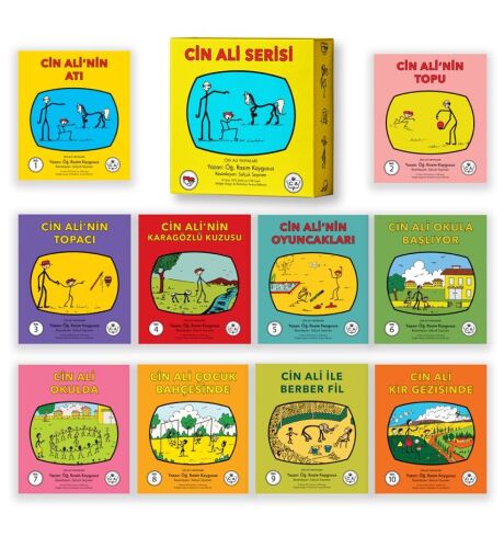 Cin Ali Kitap Seti (10 Kitap Takım) - Cin Ali Yayınları