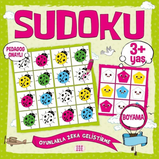 Çocuklar İçin Sudoku Boyama (3+ Yaş) - Kolektif - Dokuz Çocuk