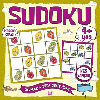 Çocuklar İçin Sudoku Kes Yapıştır (4+ Yaş) - Kolektif - Dokuz Çocuk