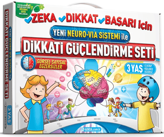 Dikkati Güçlendirme Seti 3 Yaş - Yeni Neoro - Via Sistemi İle - Kolektif - Adeda Yayınları