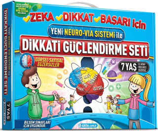 Dikkati Güçlendirme Seti 7 Yaş - Yeni Neuro - Via Sistemi İle - Kolektif - Adeda Yayınları