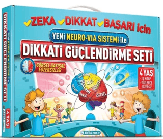 Dikkati Güçlendirme Seti Neuro-Via Sistemi (4 Yaş) - Osman Abalı - Adeda Yayınları