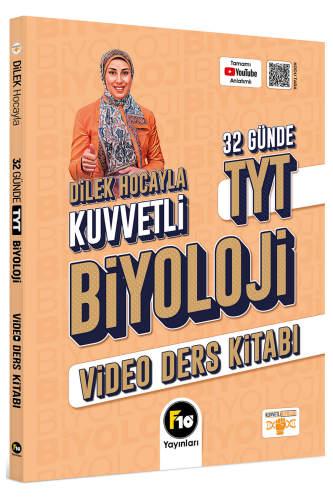 Dilek Hocayla 32 Günde TYT Biyoloji Video Ders Kitabı F10 Yayınları - 1