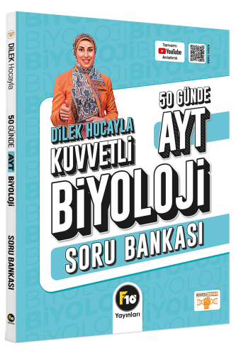 Dilek Hocayla 50 Günde AYT Biyoloji Soru Bankası F10 Yayınları - F10