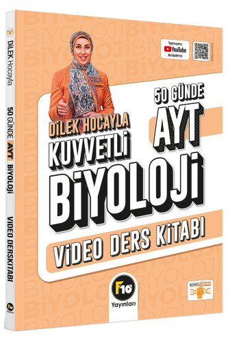 Dilek Hocayla 50 Günde AYT Biyoloji Video Ders Kitabı F10 Yayınları - F10