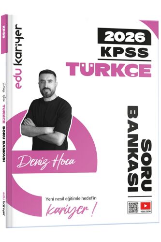 Edu Kariyer Deniz Hoca 2026 KPSS Türkçe Video Çözümlü Soru Bankası - Edu Kariyer