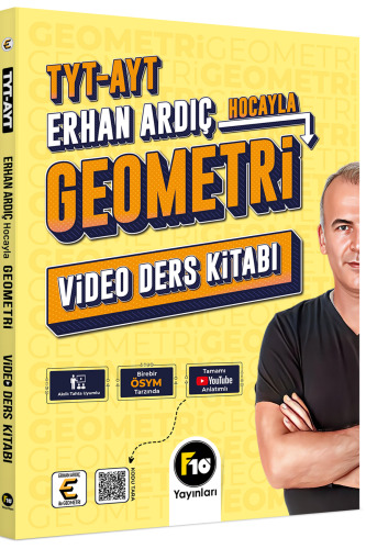 Erhan Ardıç Hocayla TYT-AYT Geometri Video Ders Kitabı F10 Yayınları - F10