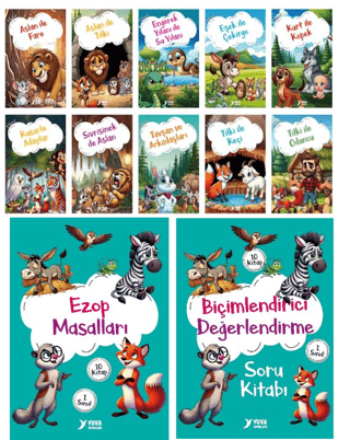 Ezop Masalları (10 Kitap) - Ülkü Duysak - Yuva Yayınları