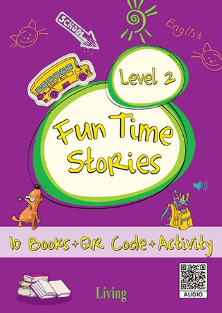 Fun Time Stories - Level 2 (10 Books+CD+Activity) - Kolektif - Living English Dictionary