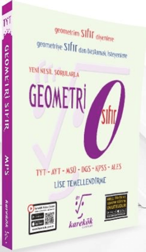 Geometri Sıfır TYT DGS KPSS ALES - Kolektif - Karekök Yayıncılık