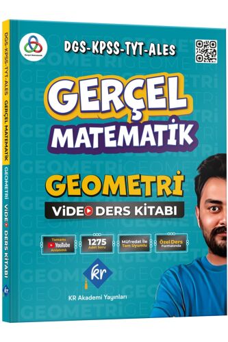 Gerçel Matematik DGS KPSS TYT ALES Geometri Video Ders Kitabı KR Akademi Yayınları - 1