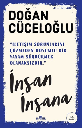 İnsan İnsana - Doğan Cüceloğlu - Kronik Kitap