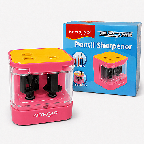 Keyroad KR973542 Çift Gözlü USB ve Pilli Elektrikli Kalemtıraş 6–12 mm - 4