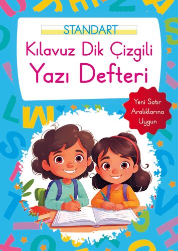 Kılavuz Dik Çizgili Yazı Defteri Büyük Boy - Mavi - Parıltı Yayınları