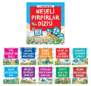 Neşeli Pırpırlar Dizisi (10 Kitap+Soru Kitapçığı) - Kolektif - Bıcırık Yayınları