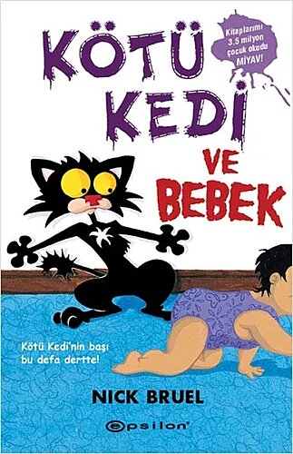 Nick Bruel - Kötü Kedi ve Bebek (Ciltli) - Epsilon Yayınevi (1)