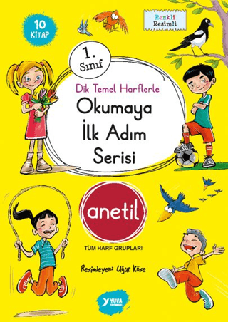 Okumaya İlk Adım Serisi Anetil Düz Yazı (10 Kitap) - Kolektif - Yuva Yayınları