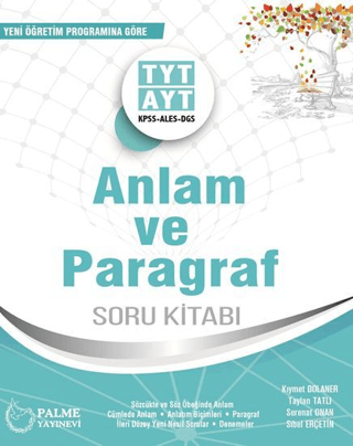 Palme YKS TYT AYT Anlam ve Paragraf Soru Kitabı - Kıymet Dolaner - Palme Yayınları
