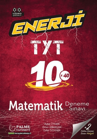 Palme YKS TYT Enerji Matematik 10 Deneme Sınavı Video Çözümlü - Aytaç Uygun - Palme Yayınları