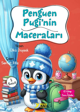 Penguen Pugi'nin Maceraları (10 Kitap) - Ülkü Duysak - Yuva Yayınları
