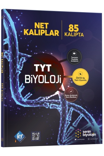 Senin Biyolojin Net Kalıplar TYT Biyoloji Konu Anlatımlı Soru Bankası KR Akademi Yayınları - 1